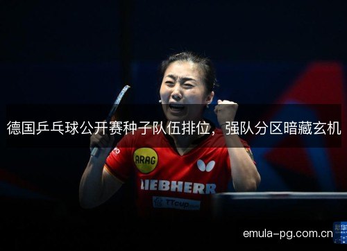 德国乒乓球公开赛种子队伍排位，强队分区暗藏玄机
